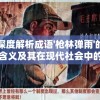 深度解析成语'枪林弹雨'的含义及其在现代社会中的应用与演变